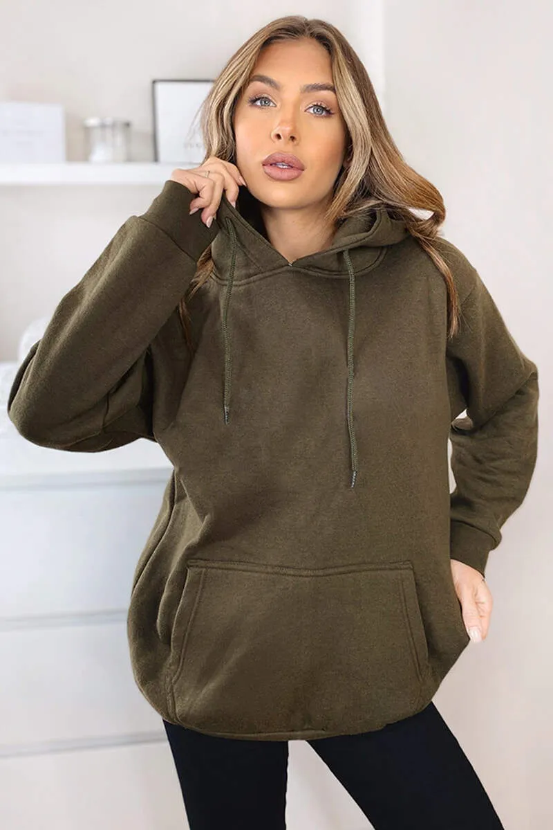 Khaki Oversized Hoodie sold by AX Paris product image thumbnail 2