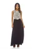 Nude Maxi Crochet Dress with Lace Overlay sold by AX Paris