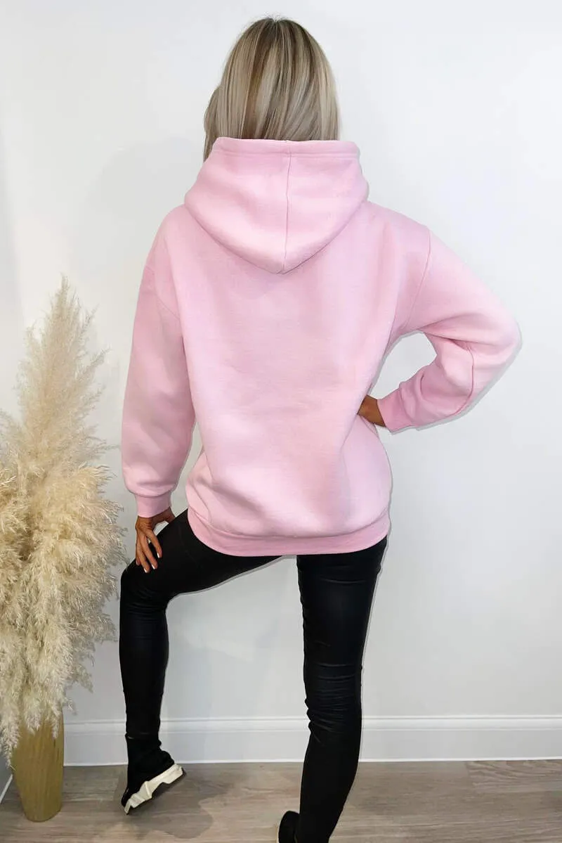 Pink Harvard Printed Hoodie sold by AX Paris product image thumbnail 5