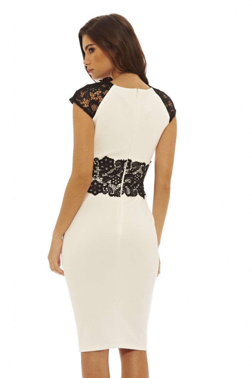 Contrast Crochet Midi Dress sold by AX Paris product image thumbnail 3