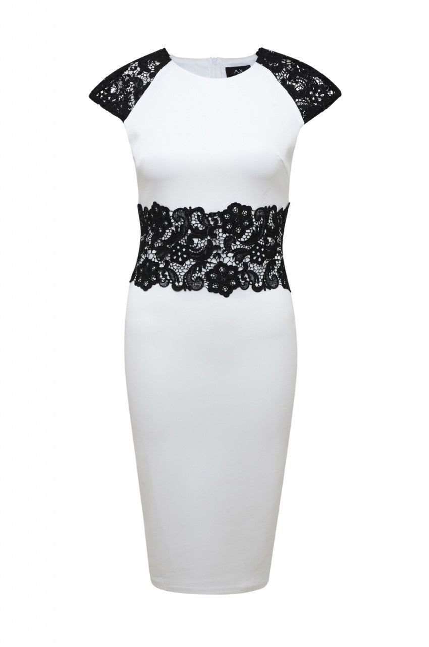 Contrast Crochet Midi Dress sold by AX Paris product image thumbnail 4