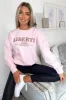Pink Liberte Printed Sweatshirt sold by AX Paris
