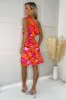 Pink And Orange Floral One Shoulder Frill Mini Dress sold by AX Paris