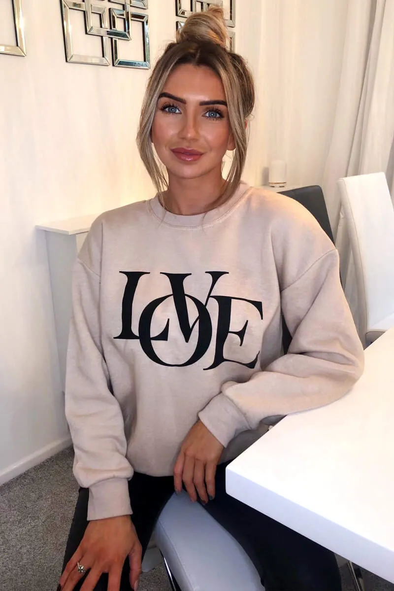 Stone LOVE Sweatshirt sold by AX Paris product image thumbnail 2