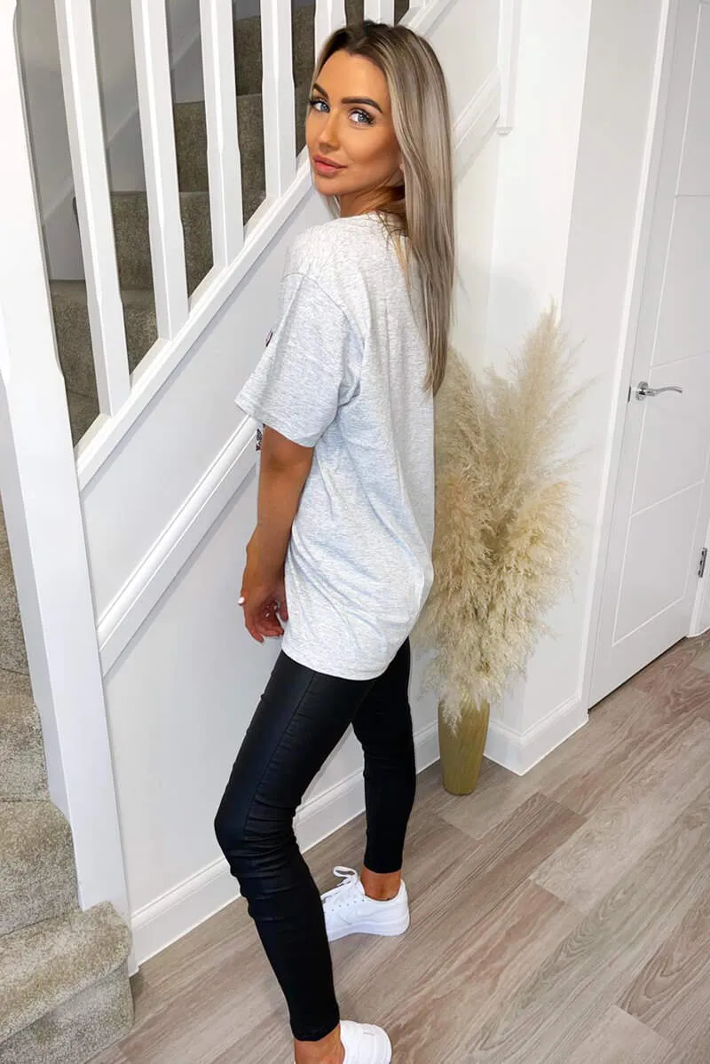 Grey Butterfly Printed Tee sold by AX Paris product image thumbnail 4