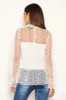 Cream Mesh Polka Dot Frill Top sold by AX Paris