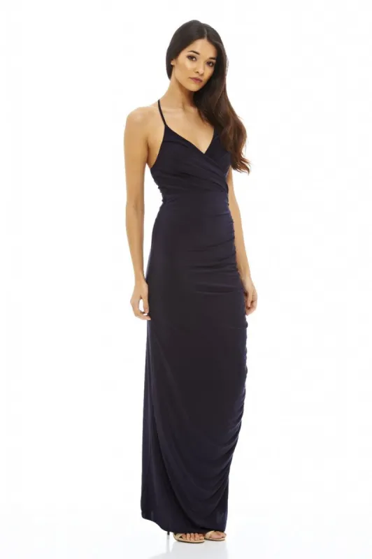 Ruched Slinky Maxi Dress sold by AX Paris