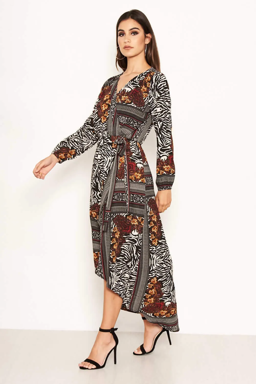 Multi Print Wrap Maxi Dress sold by AX Paris product image thumbnail 2