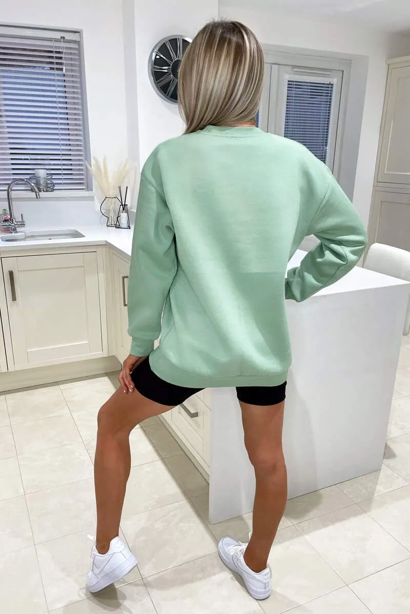 Sage Oversized Sweatshirt sold by AX Paris product image thumbnail 5