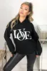 Black Love Hoodie sold by AX Paris