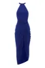 Blue Ruched Wrap Dress sold by AX Paris