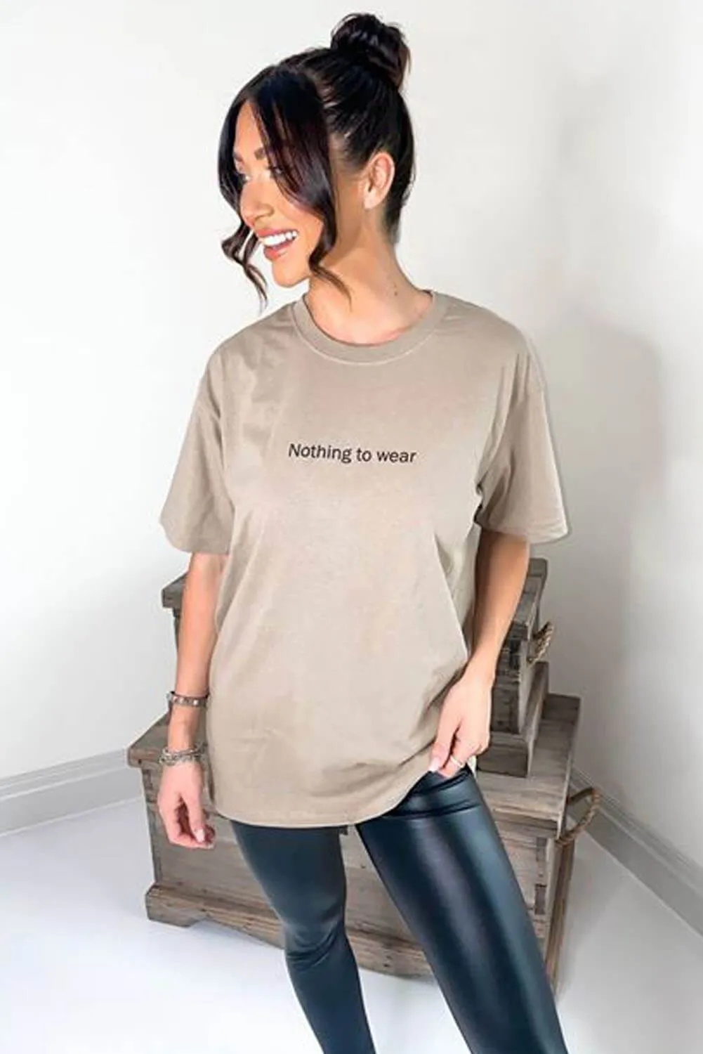 Stone Nothing To Wear T Shirt sold by AX Paris product image thumbnail 3