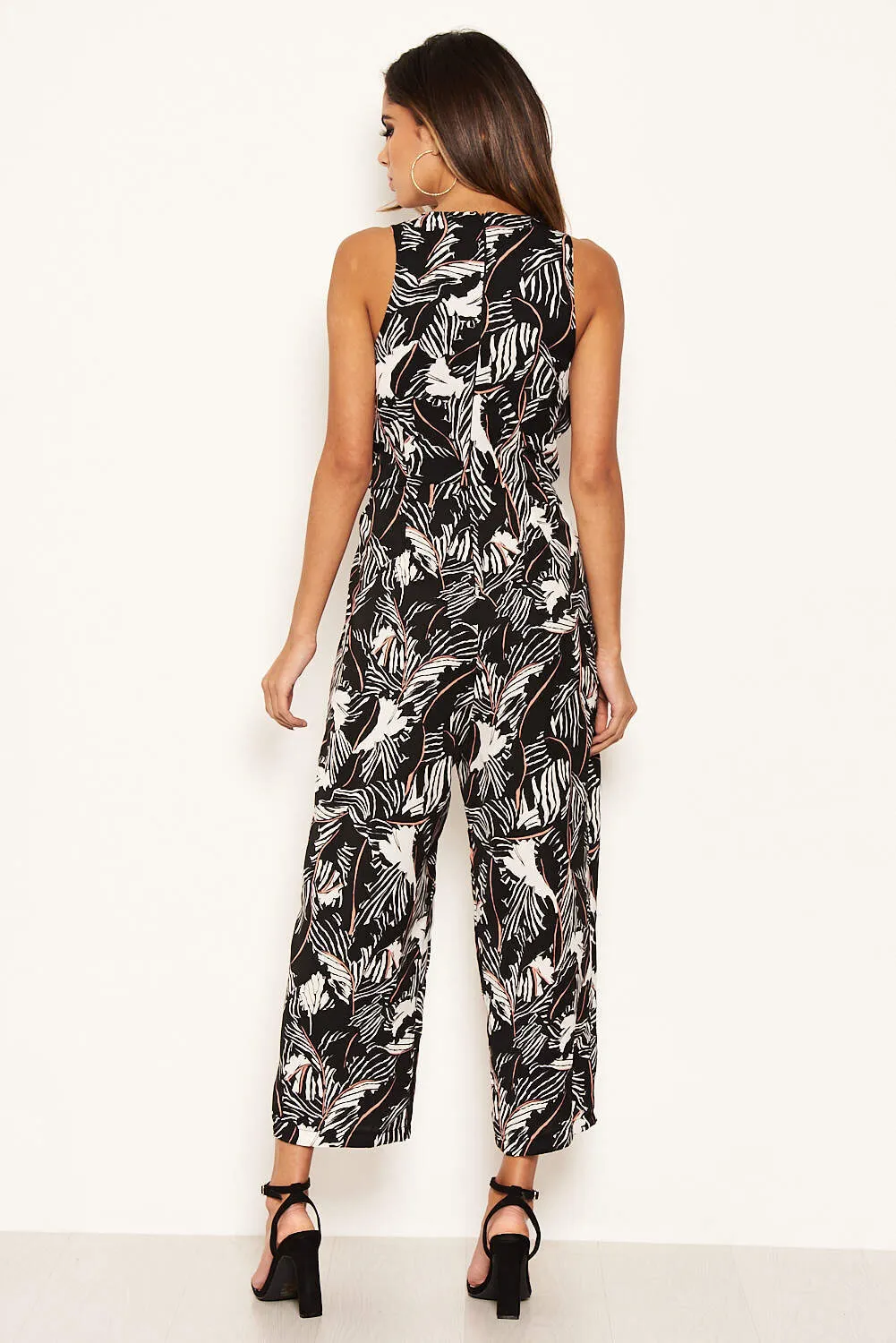 Black Printed Jump Suit sold by AX Paris product image thumbnail 4