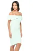 Green Bodycon Midi Dress Featuring A Bardot Frill sold by AX Paris