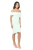 Green Bodycon Midi Dress Featuring A Bardot Frill sold by AX Paris