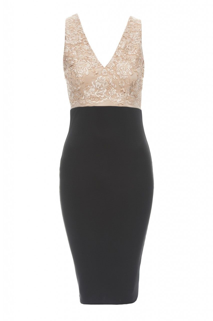 V Neck Lace Dress sold by AX Paris product image thumbnail 5