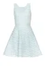 Blue A Line Dress With Mesh Detail sold by AX Paris