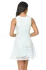 Blue A Line Dress With Mesh Detail sold by AX Paris