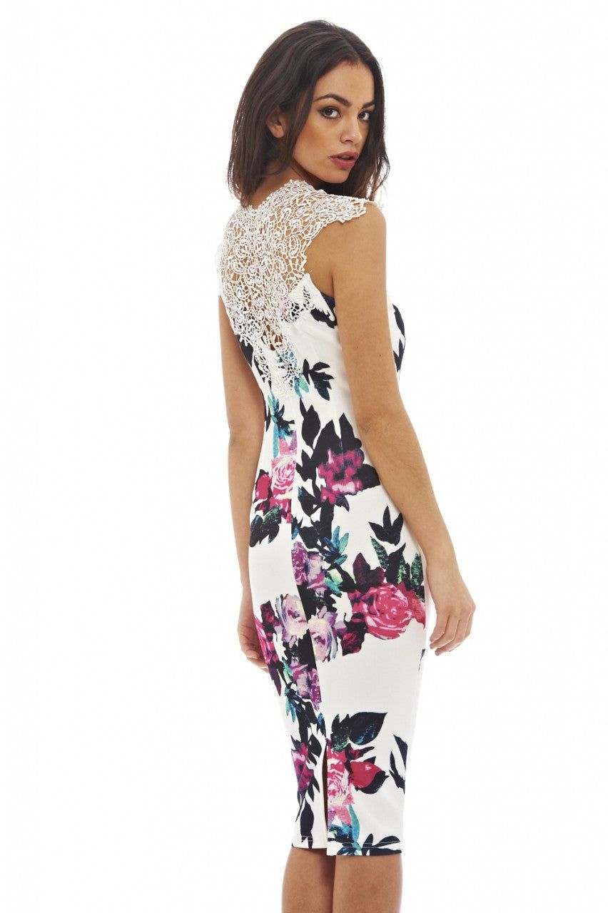 Crochet Top Floral Midi Dress sold by AX Paris product image thumbnail 4