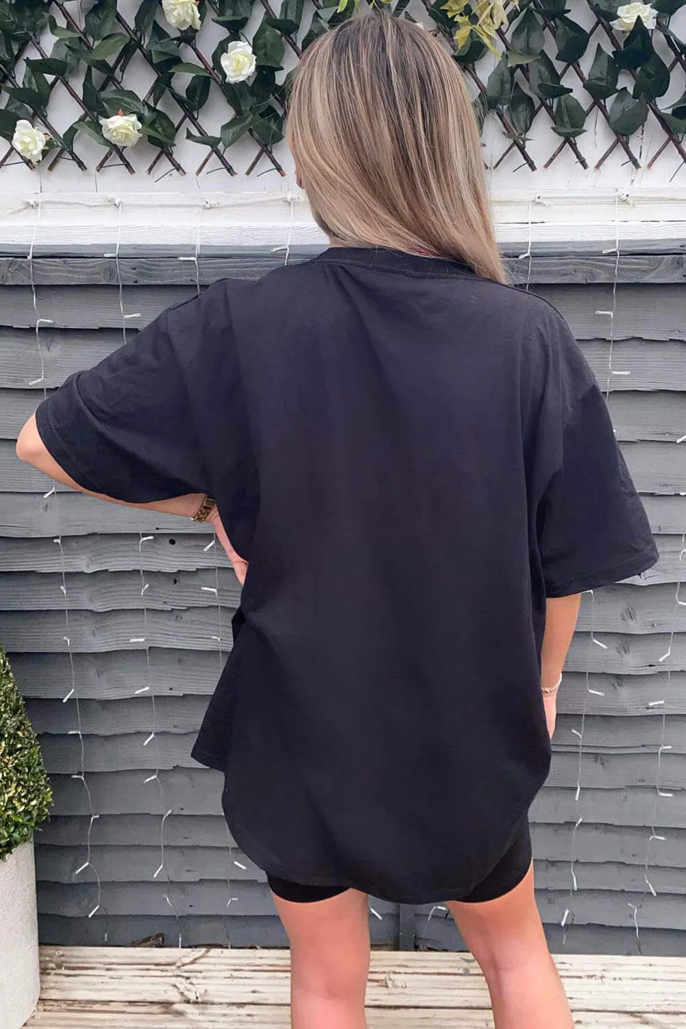 Black Rock and Love T-Shirt sold by AX Paris product image thumbnail 4