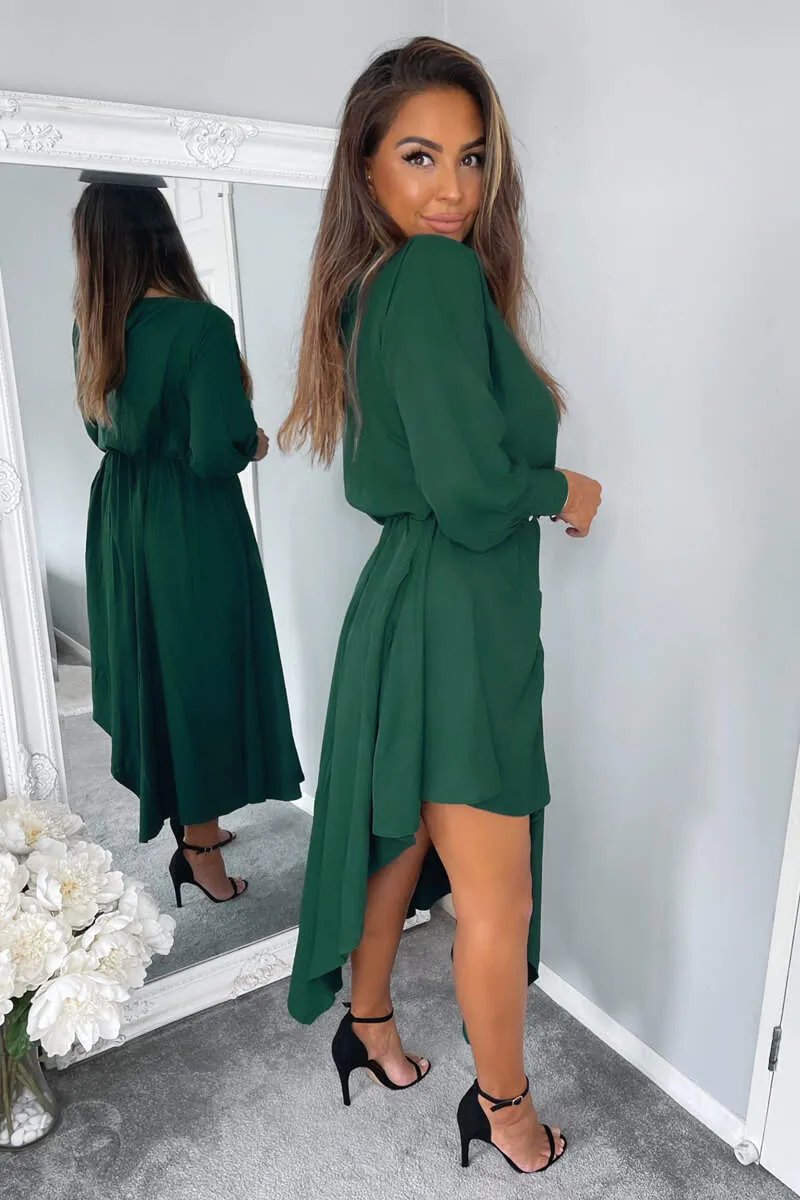 Teal High Low Skirt Midi Dress sold by AX Paris product image thumbnail 4