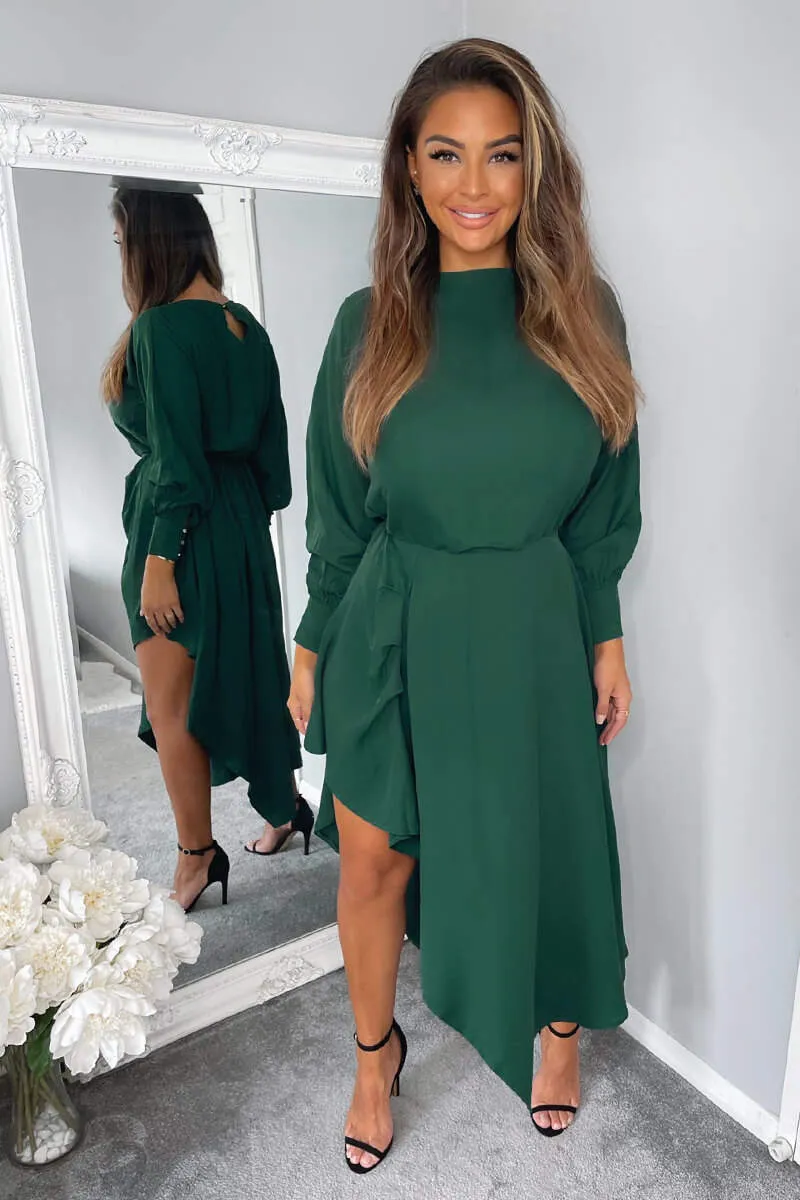 Teal High Low Skirt Midi Dress sold by AX Paris product image thumbnail 2