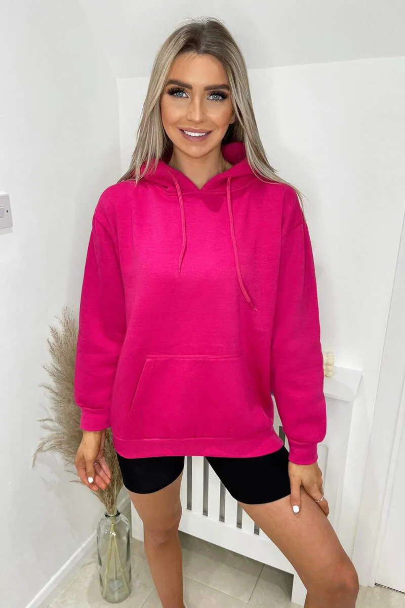 Cerise Oversized Hoodie sold by AX Paris product image thumbnail 2