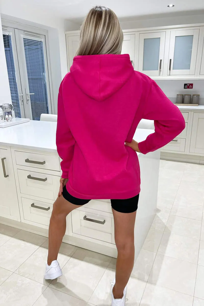 Cerise Oversized Hoodie sold by AX Paris product image thumbnail 4