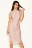 Mushroom Lace Trim Bodycon Midi Dress sold by AX Paris