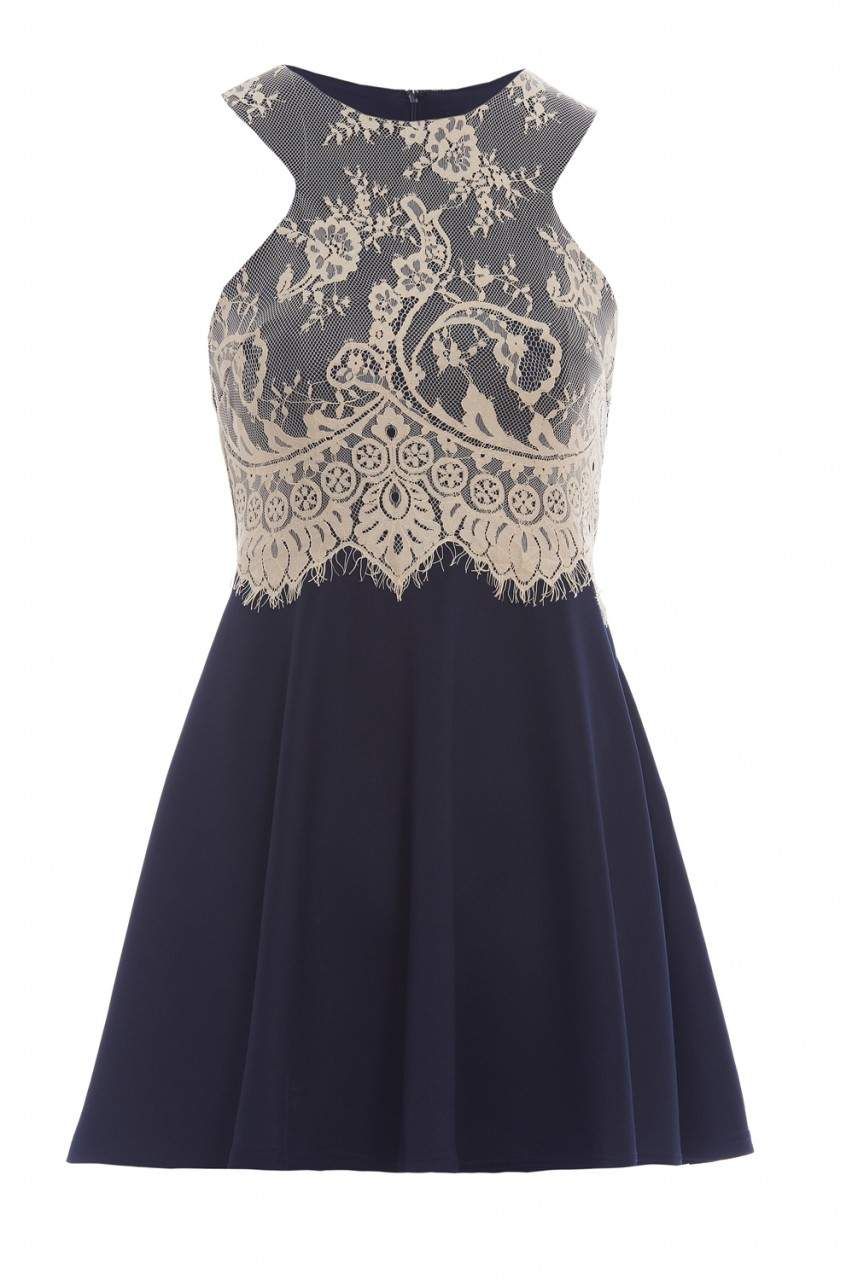 Lace Top Skater Dress sold by AX Paris product image thumbnail 5