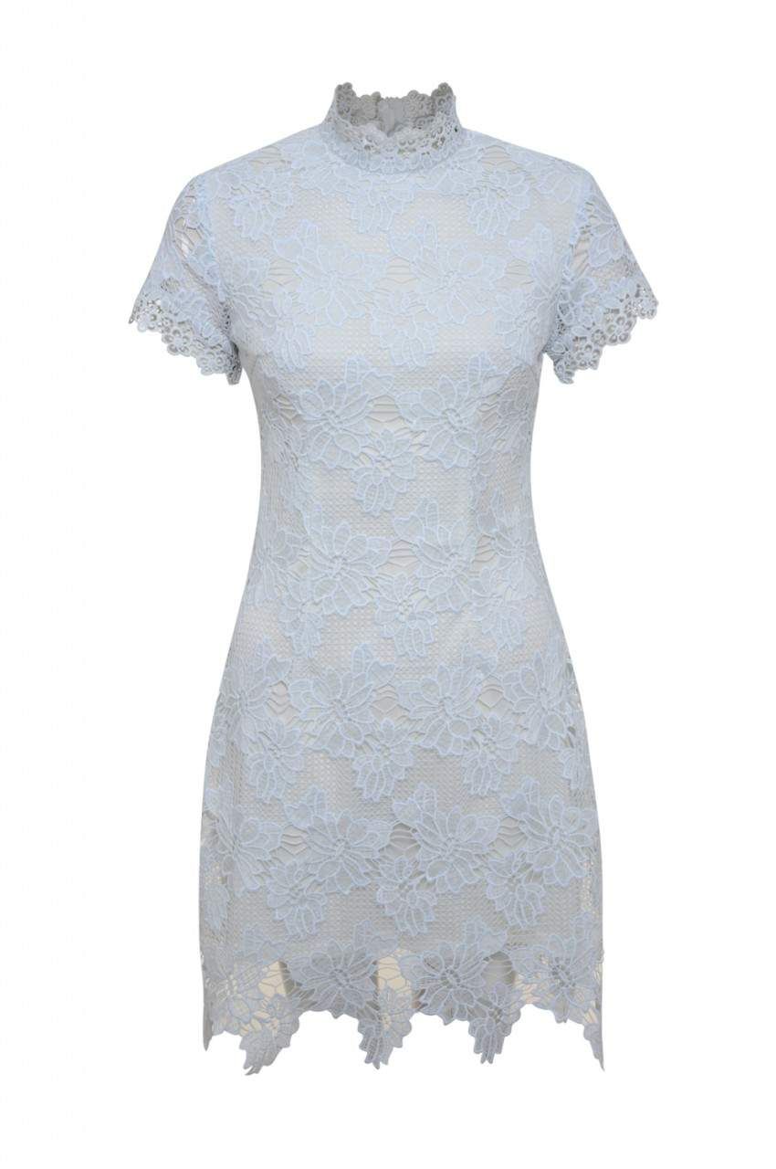 High Neck Crochet Mini Dress sold by AX Paris product image thumbnail 4