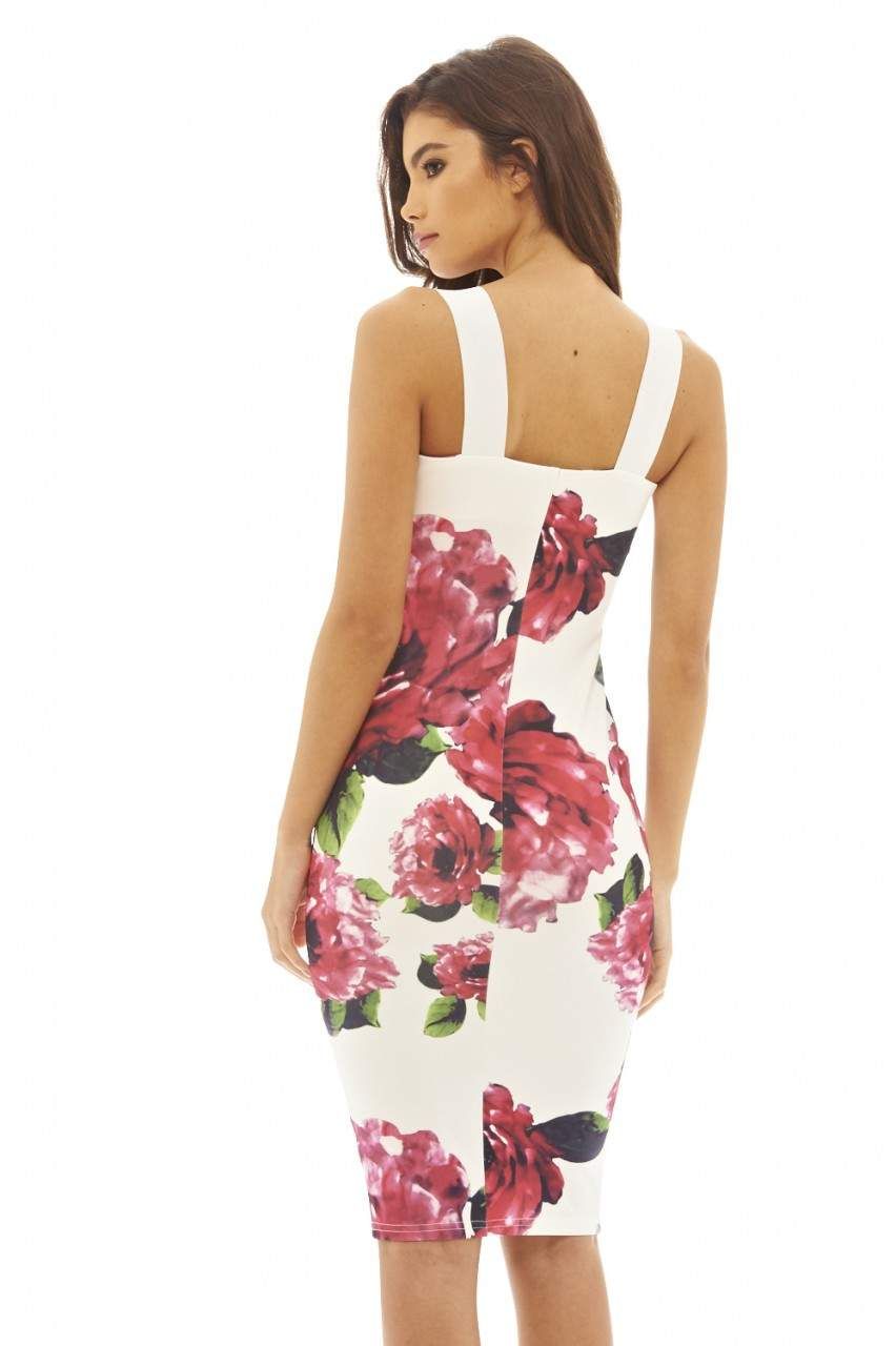 Zip Detail Floral Bodycon Dress sold by AX Paris product image thumbnail 3