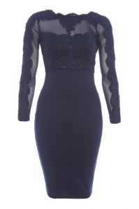 Crochet Mesh Top Bodycon Dress sold by AX Paris