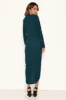 Teal Wrap Bodycon Ruched Dress sold by AX Paris