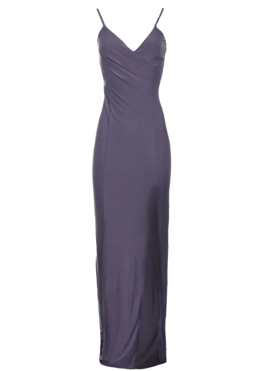 Pewter Slinky Maxi Dress sold by AX Paris product image thumbnail 4