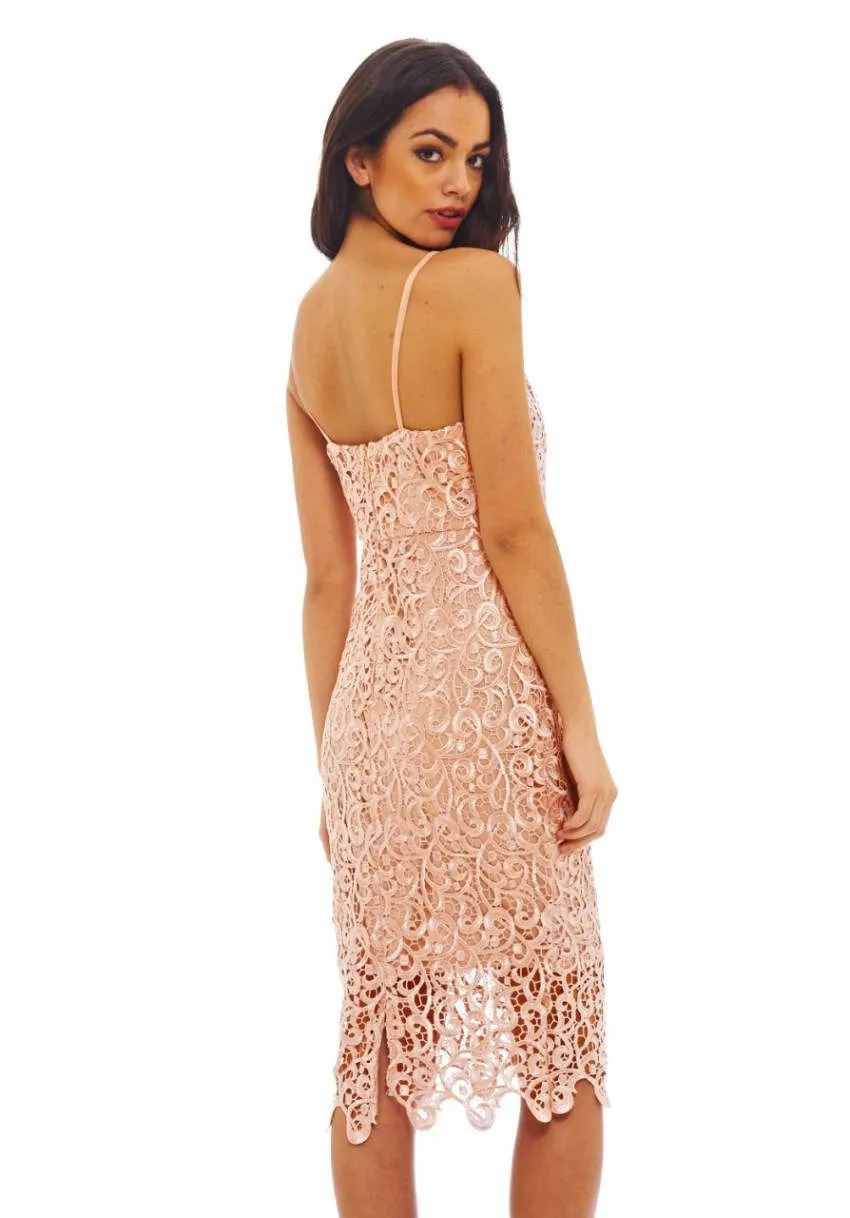 V Neck Crochet Midi Dress sold by AX Paris product image thumbnail 3