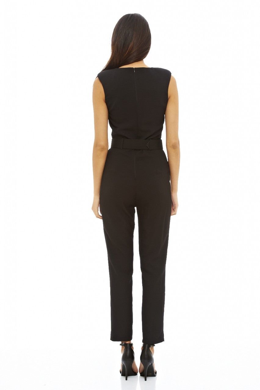 Belted Sleeveless Jumpsuit sold by AX Paris product image thumbnail 4