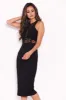 Black Midi Dress With Lace Top sold by AX Paris