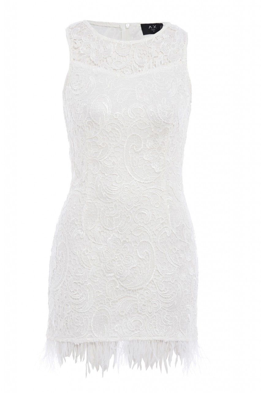 Feather Hem Lace dress sold by AX Paris product image thumbnail 5