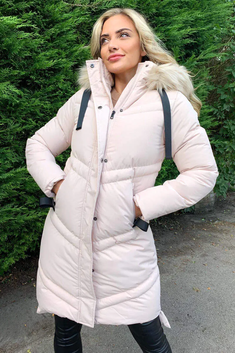 Stone Padded Long-line Puffer Coat sold by AX Paris product image thumbnail 4