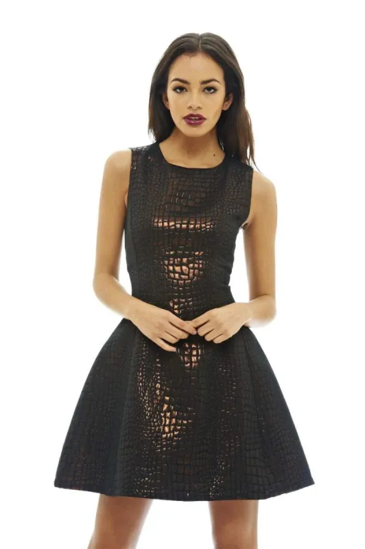 Metallic Skater Dress sold by AX Paris