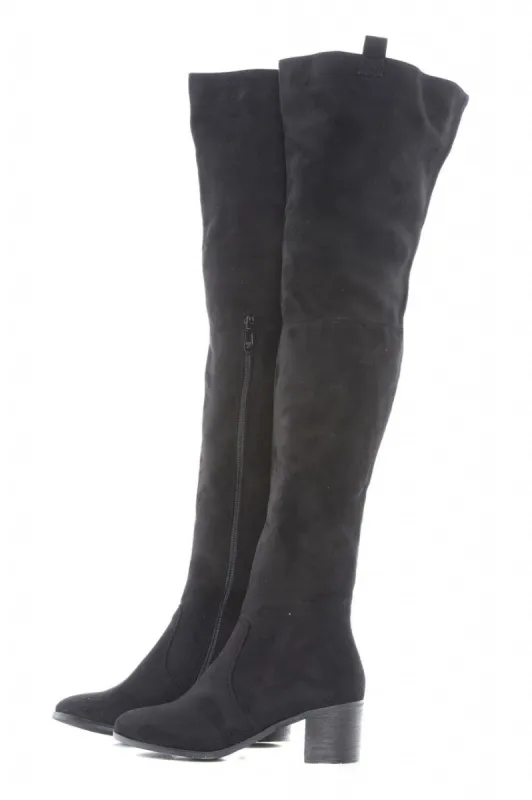 Chunky Heeled Over The Knee Boots sold by AX Paris