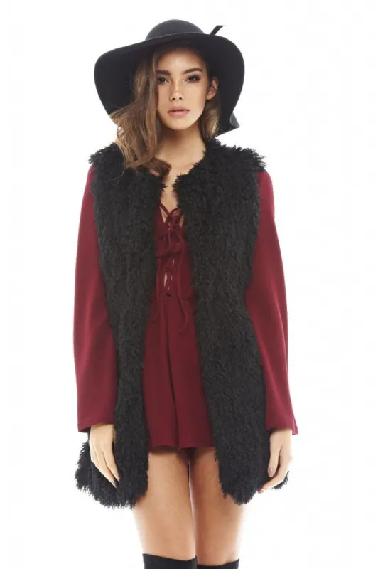 Faux Fur Gilet sold by AX Paris