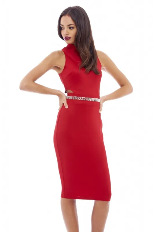 Embellished Waist Midi Dress sold by AX Paris