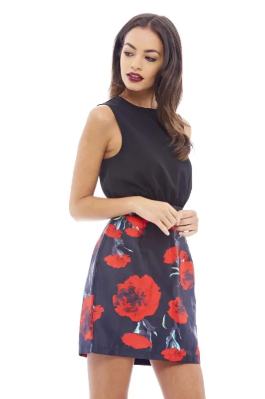 2 in 1 Floral Print Dress sold by AX Paris