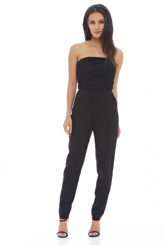 Strapless Lace Top Jumpsuit sold by AX Paris