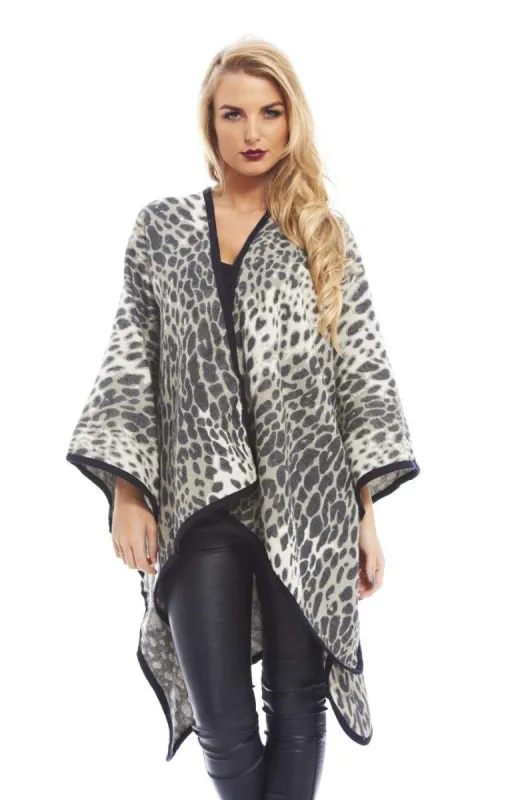 Animal Print Cape made by AX Paris