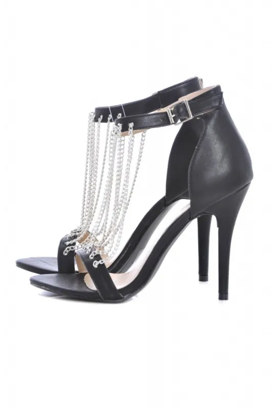 Multi Chain Front Single Strap Shoe sold by AX Paris