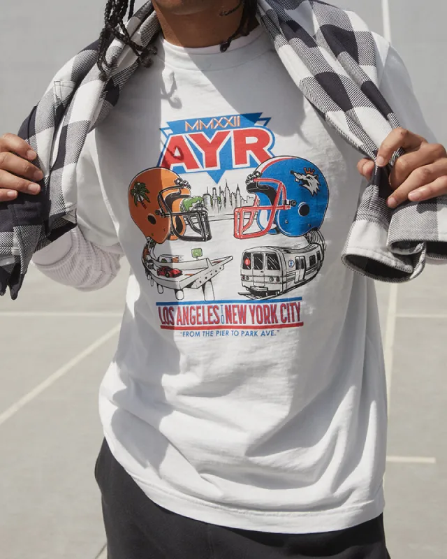 The SupAYRbowl Tee sold by AYR