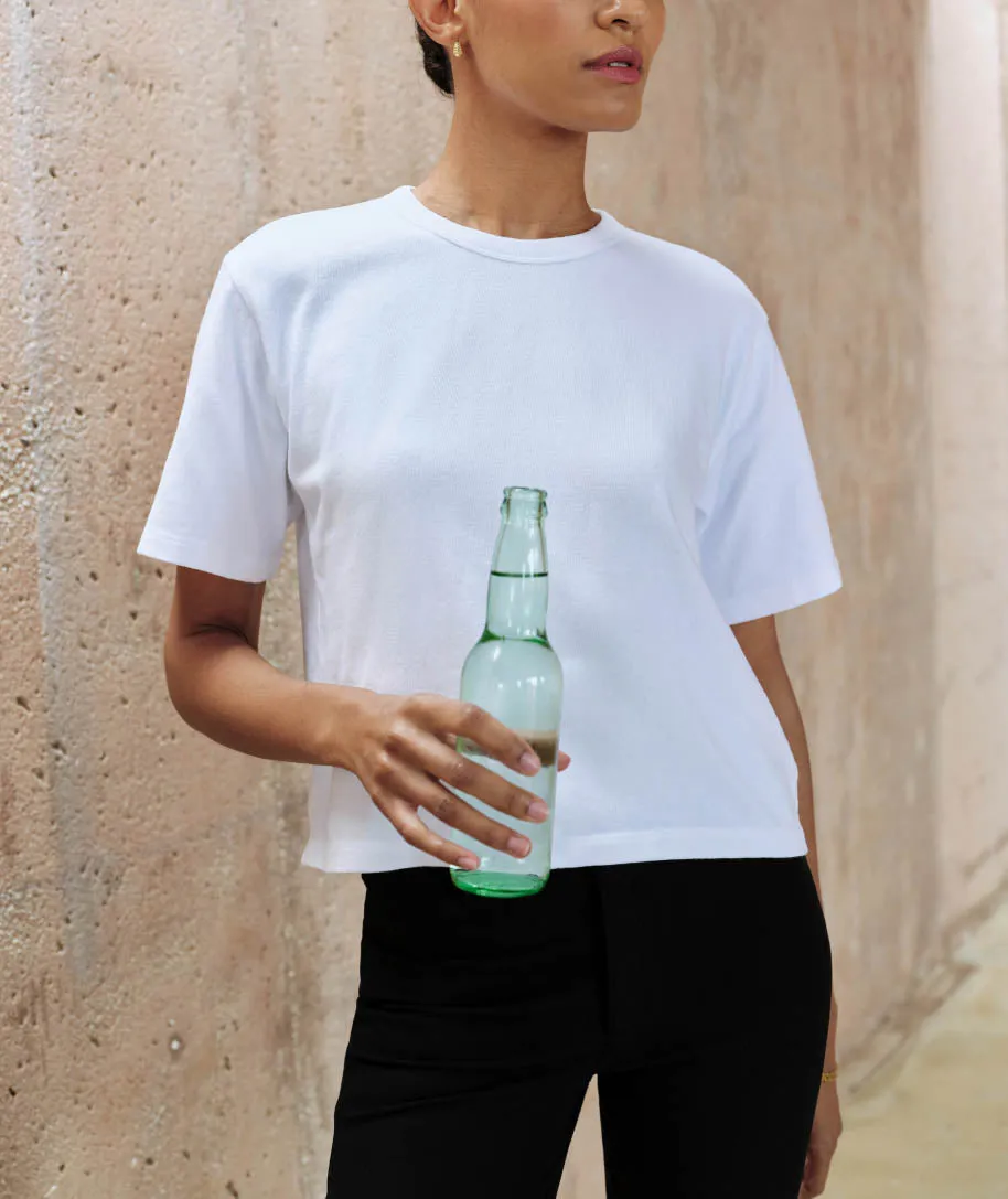 The Practice Tee in Dime Knit™ sold by AYR